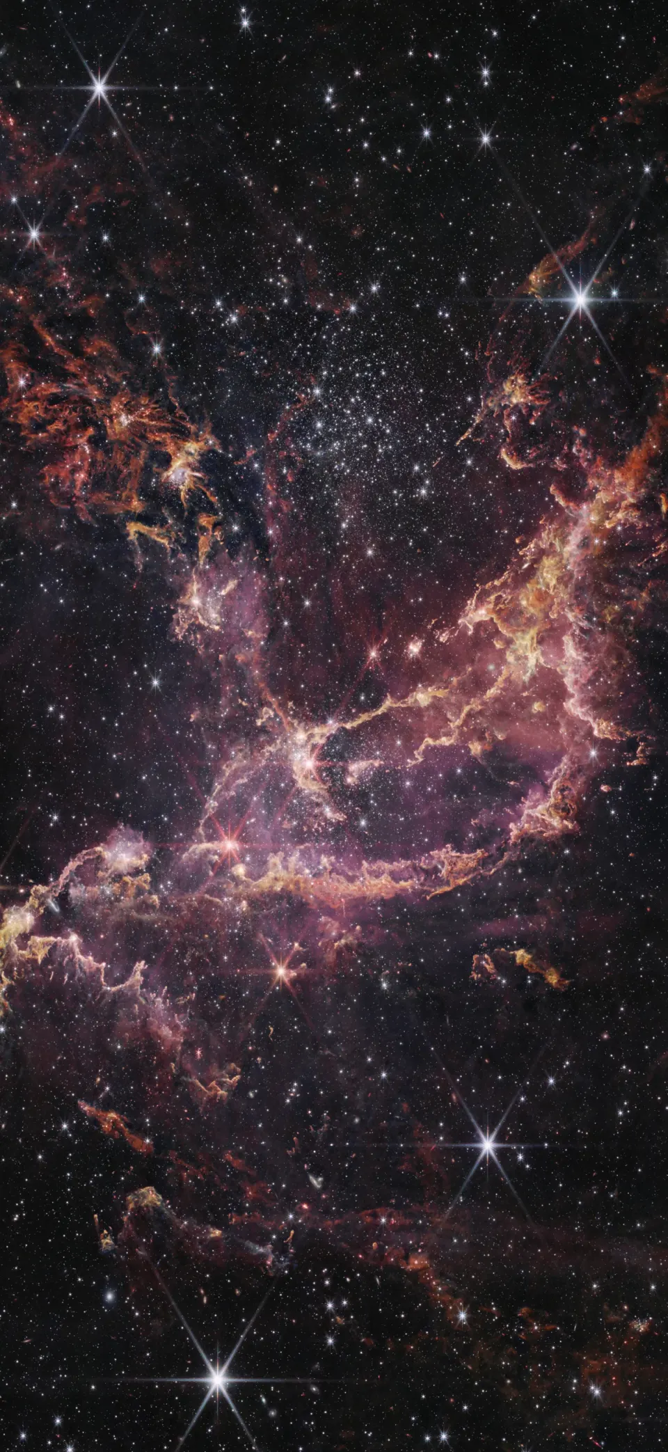 NGC 346, a nursery of stars iPhone wallpaper