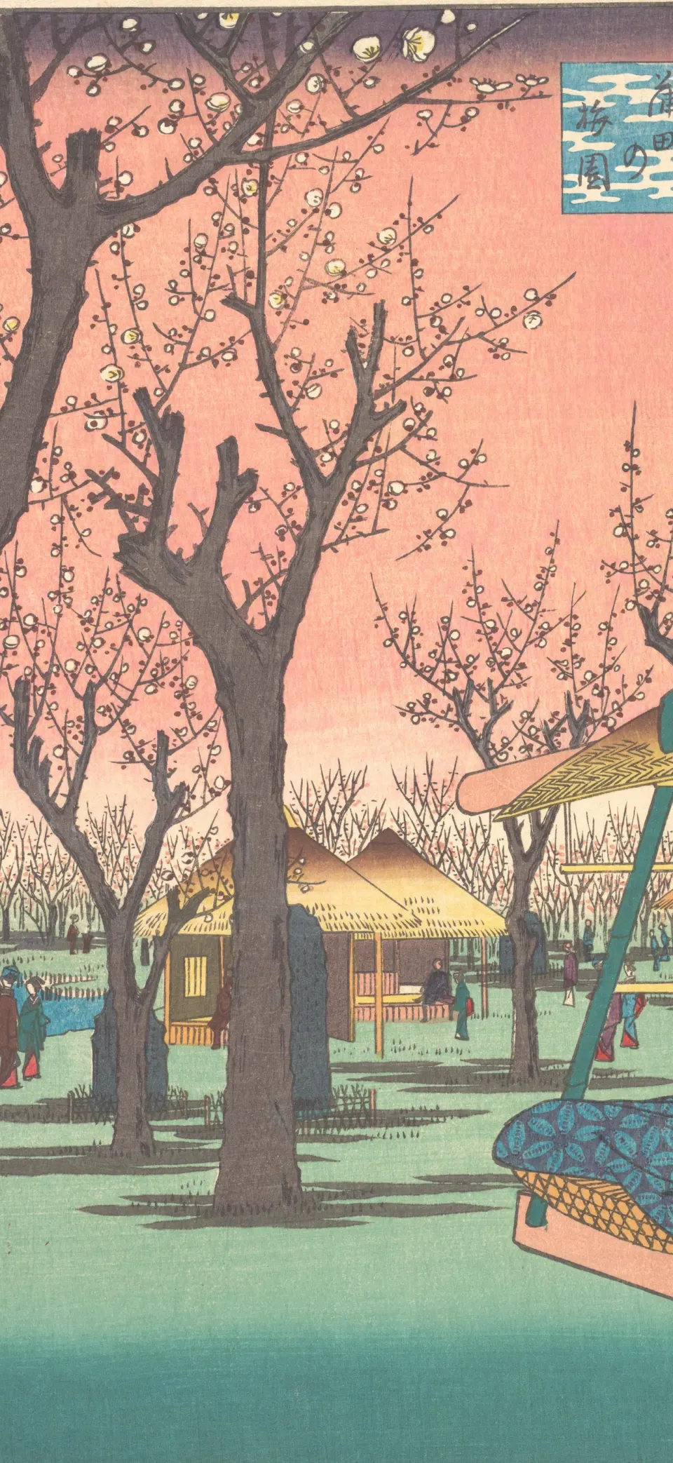 Plum garden iPhone wallpaper
