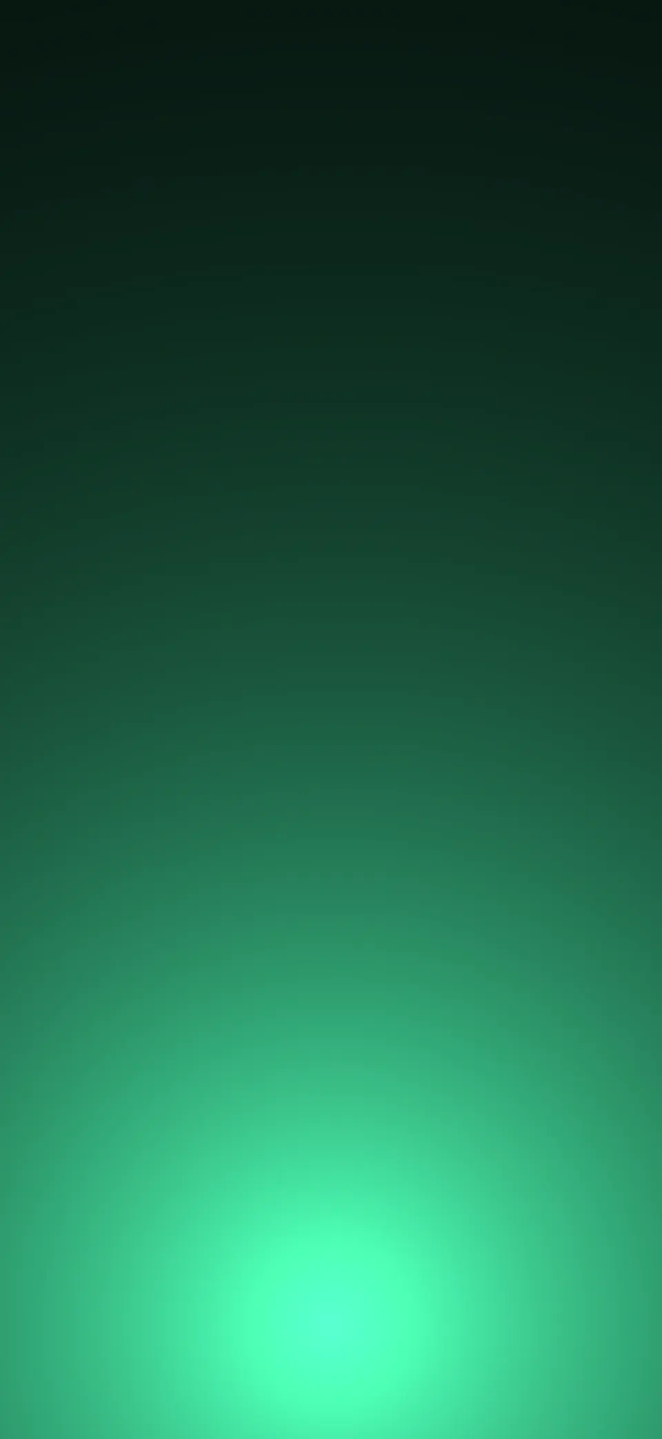 Green signal on true black iPhone wallpaper