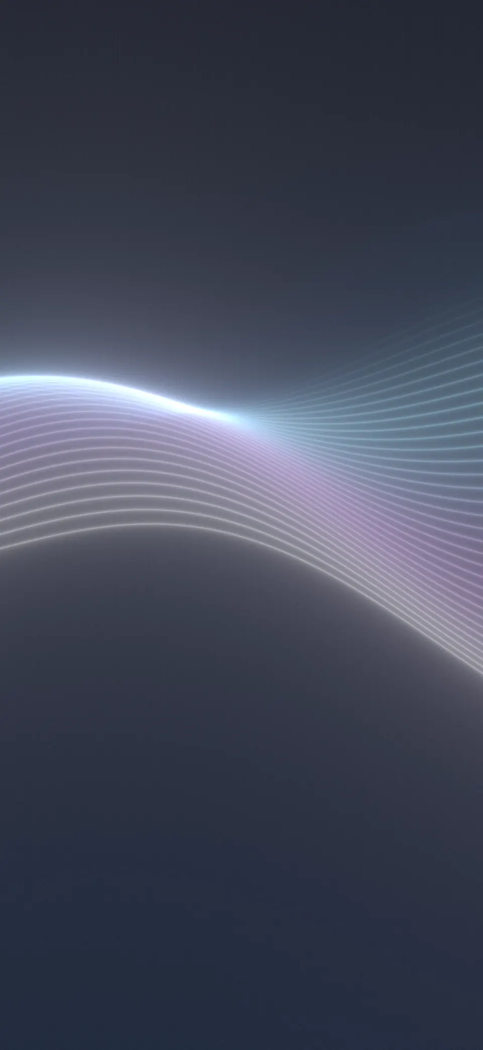 Ribbon wave, ice iPhone wallpaper