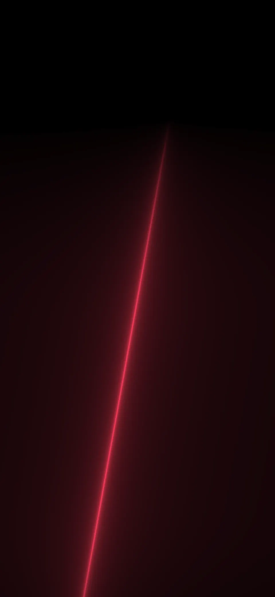 Red seam on true black iPhone wallpaper