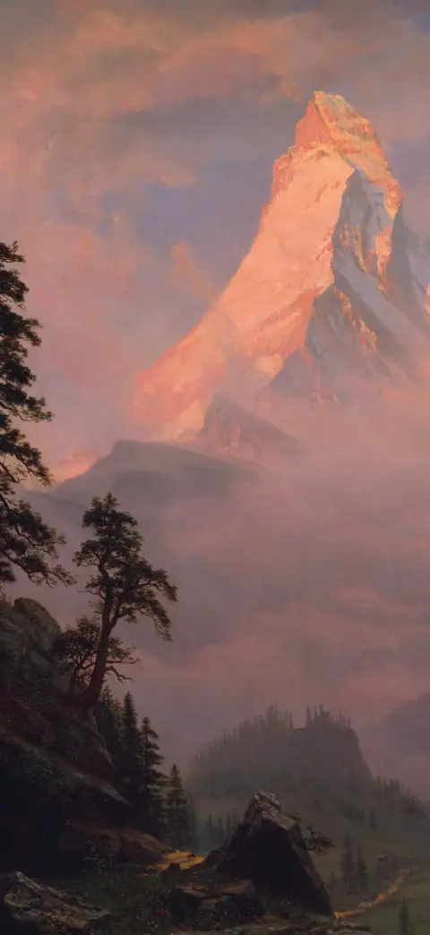 Sunrise on the Matterhorn iPhone wallpaper