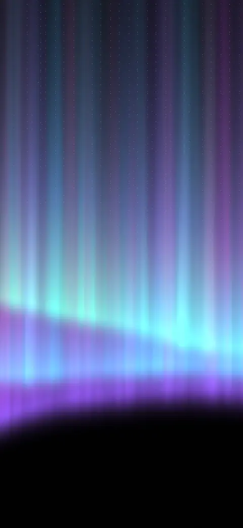 Aurora on black iPhone wallpaper