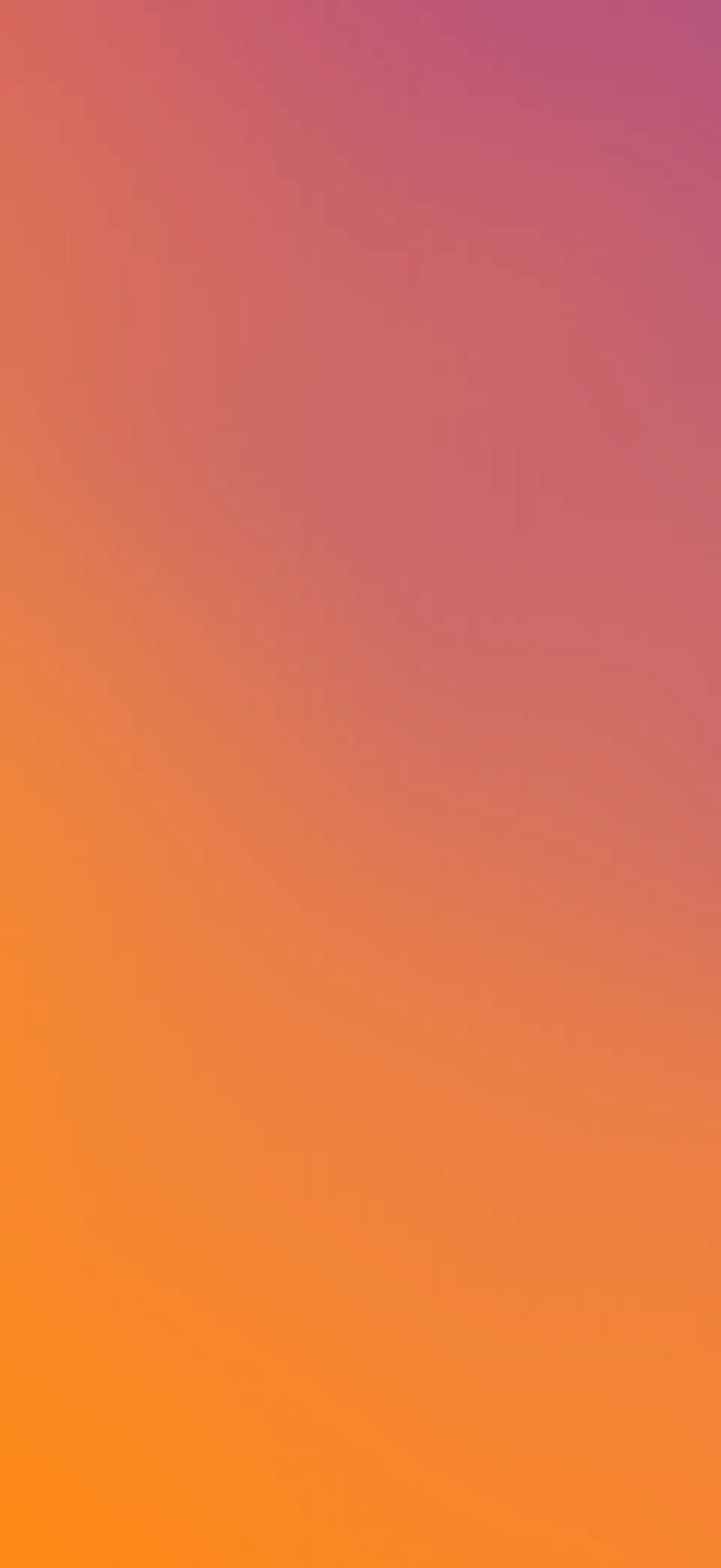 Tangerine sky mesh gradient iPhone wallpaper