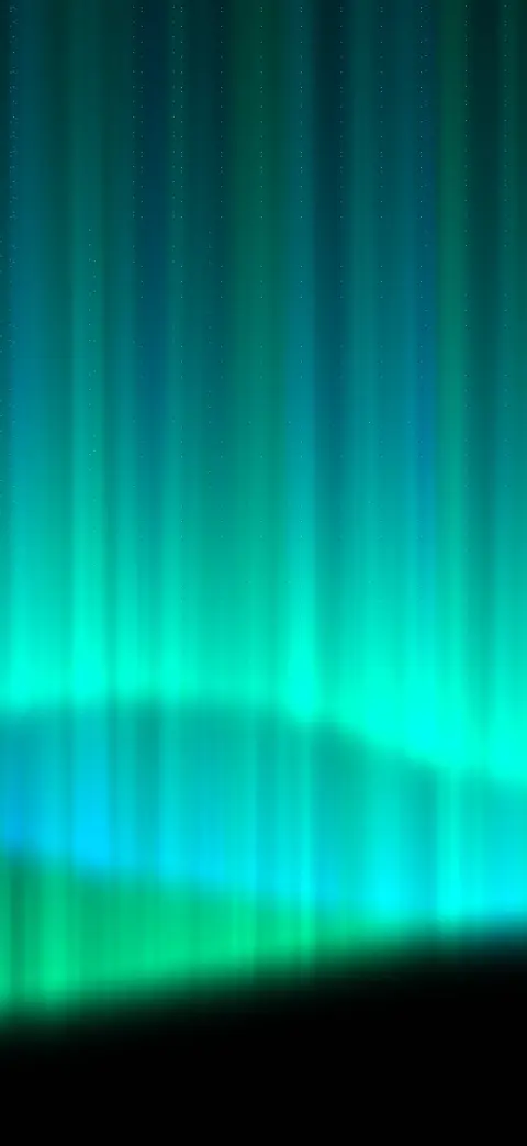 Teal aurora iPhone wallpaper