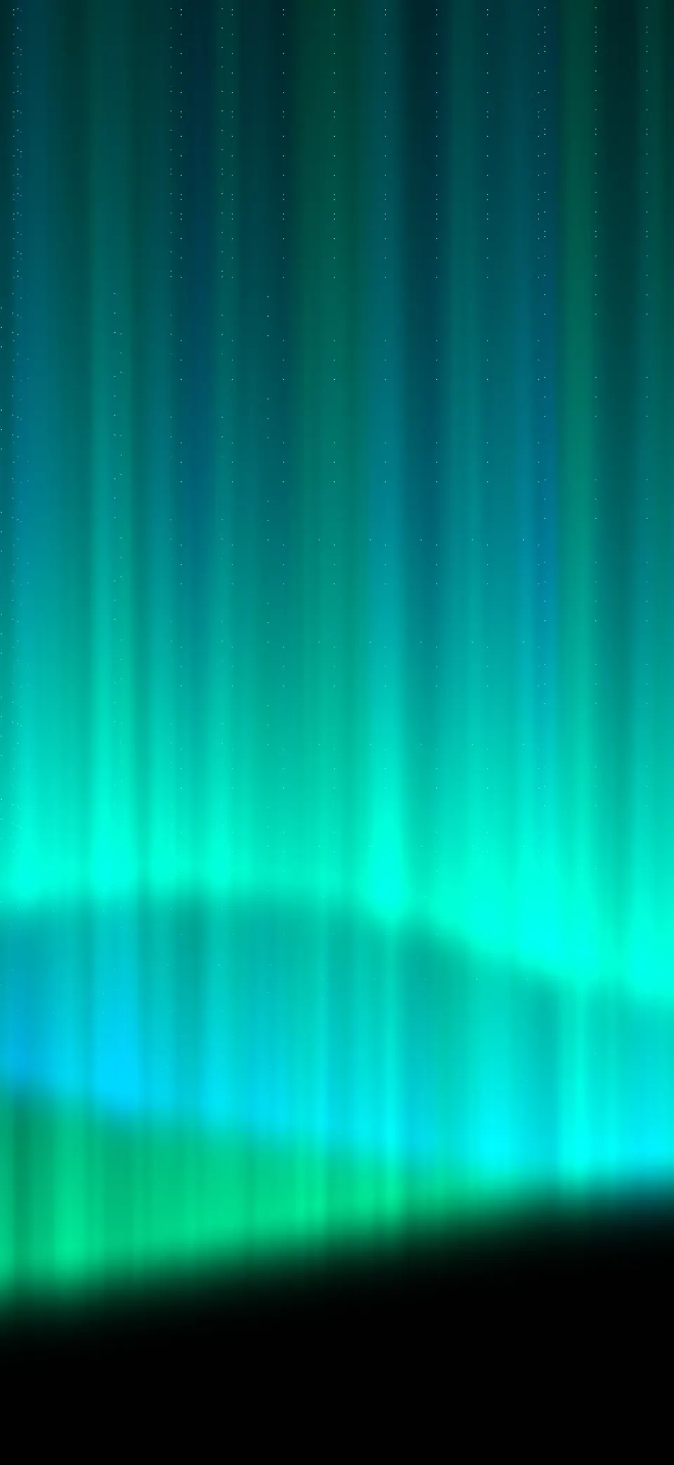 Teal aurora iPhone wallpaper