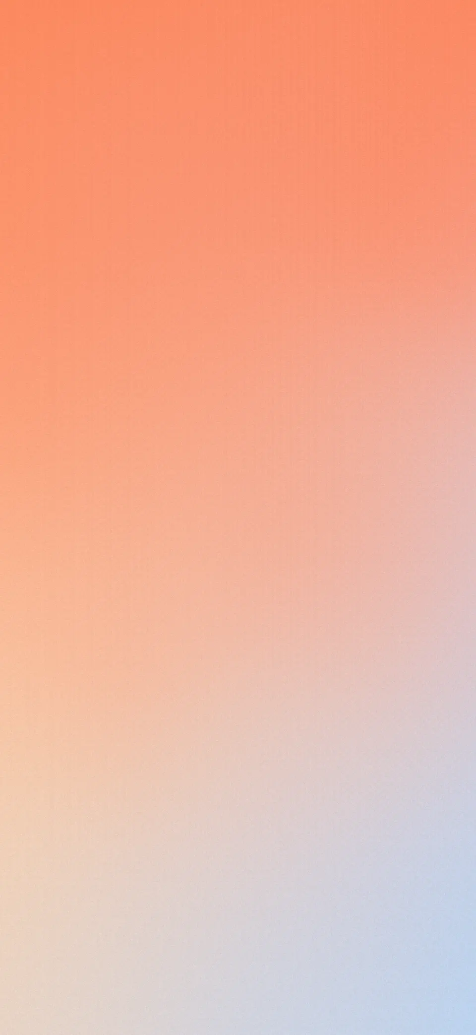 Sky and coral grain gradient iPhone wallpaper